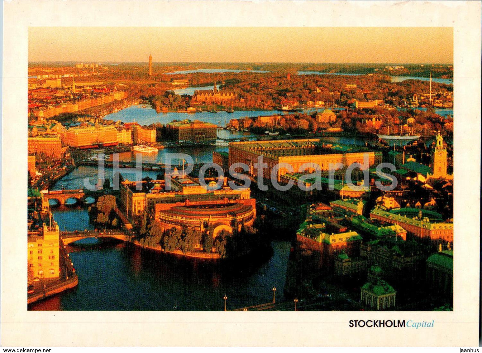 Stockholm Capital - Kungliga Slottet - Riksdagshuset - Royal Palace - Parliament House - Sweden - unused - JH Postcards