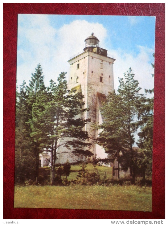 Kõpu lighthouse - Hiiumaa island - 1977 - Estonia USSR - unused - JH Postcards