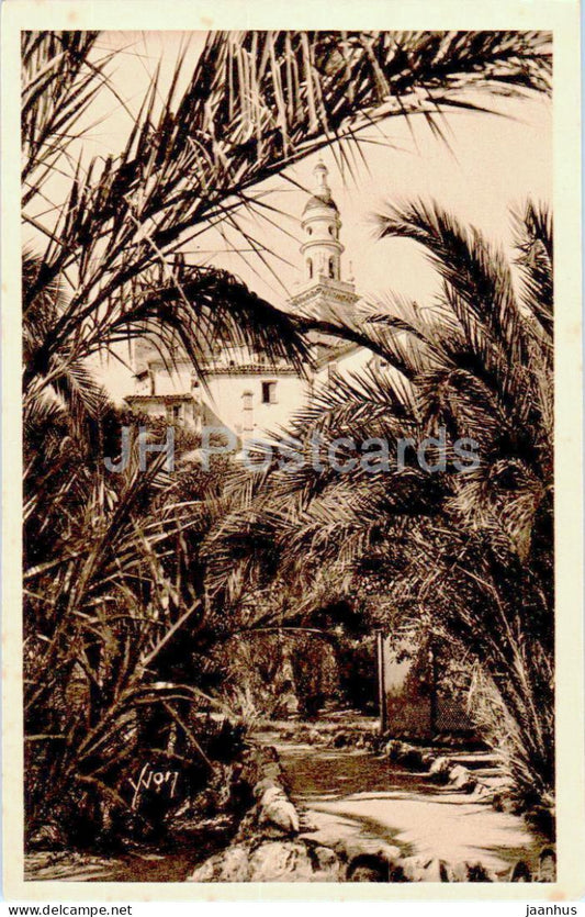 Menton - L'Exotisme des Jardins de Menton - La Douce France - Cote d'Azur - old postcard - France - unused - JH Postcards