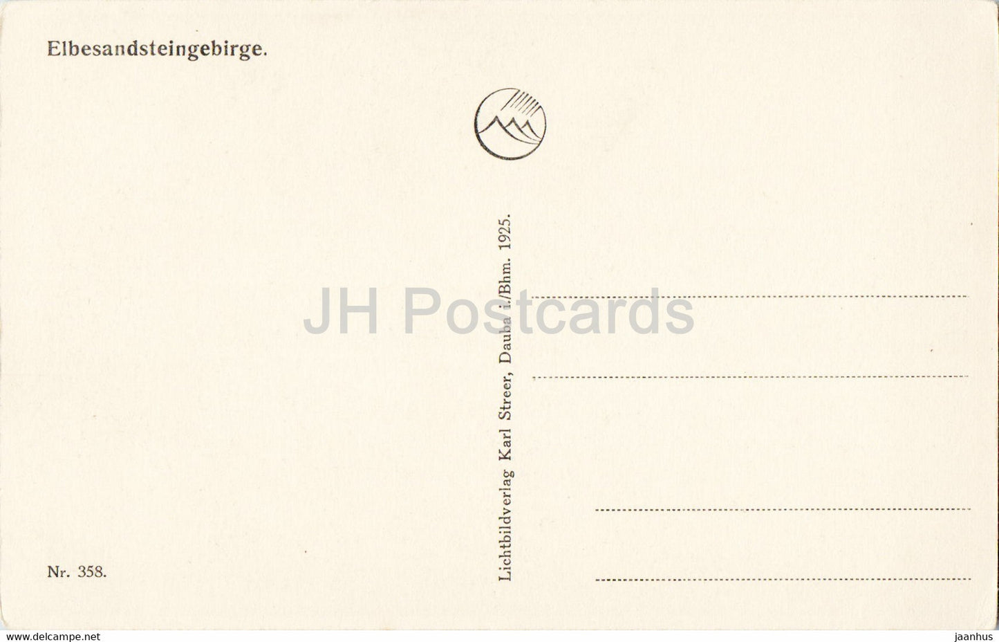 Wilde Klamm - Fuchsstein - Elbesandsteingebirge - 358 - alte Postkarte - Tschechien - unbenutzt