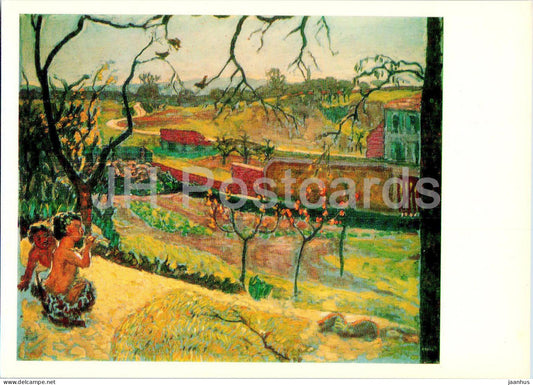 painting by Pierre Bonnard - Early Spring - French art - 1977 - Russia USSR - unused - JH Postcards