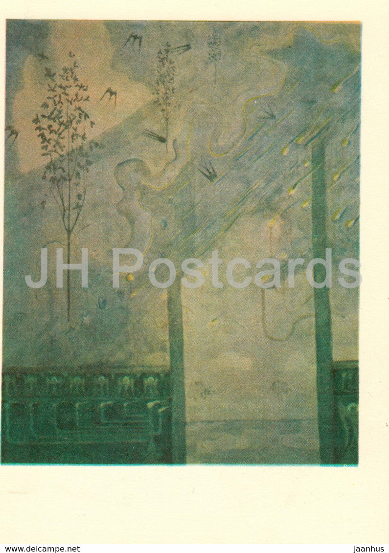 painting by M. Ciurlionis - Sonata of Spring . Scherzo - Lithuanian art - 1978 - Lithuania USSR - unused - JH Postcards