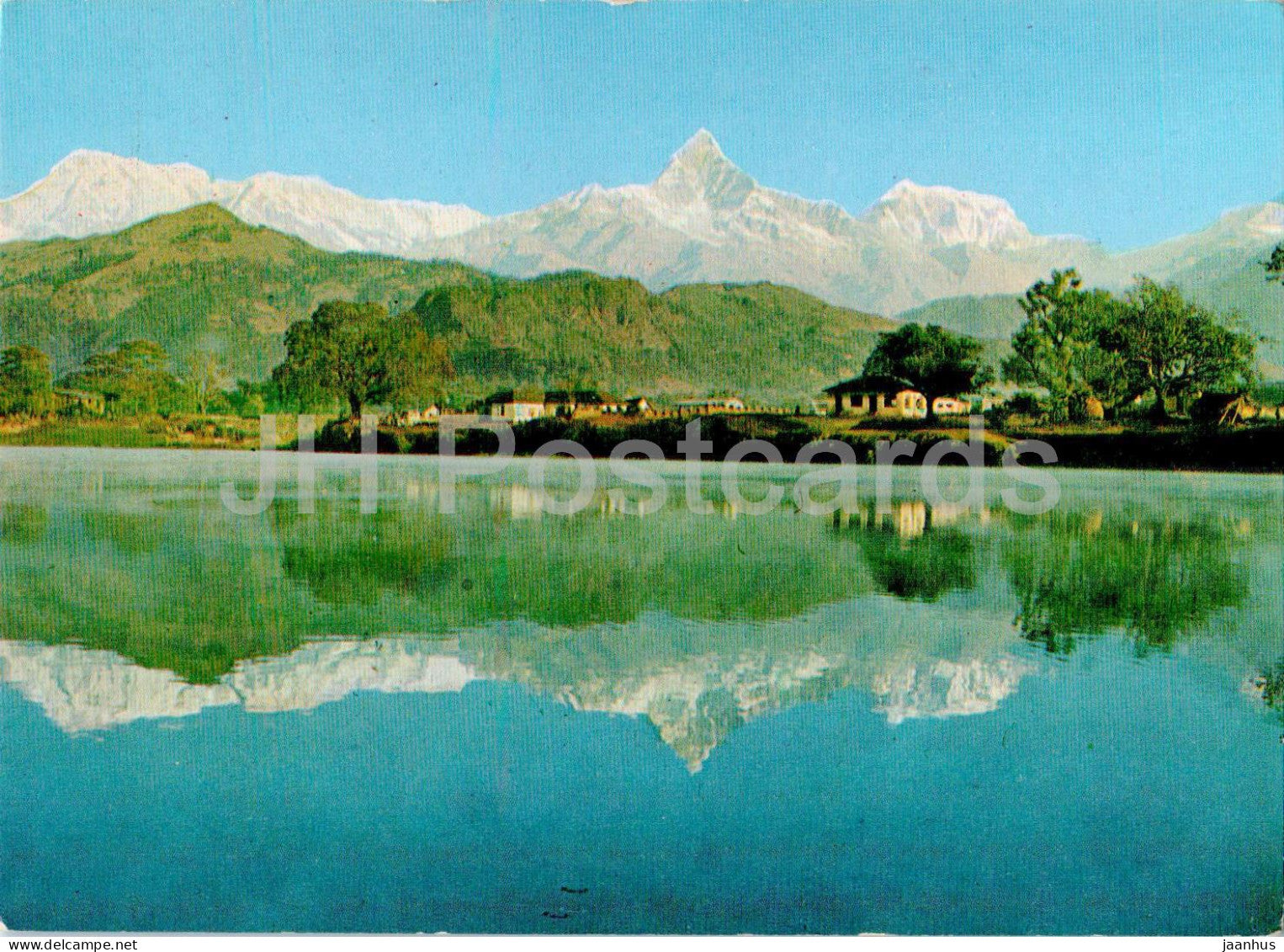 Mt. Machhapuchhare and Phewa Tal - 76 - Nepal - unused - JH Postcards