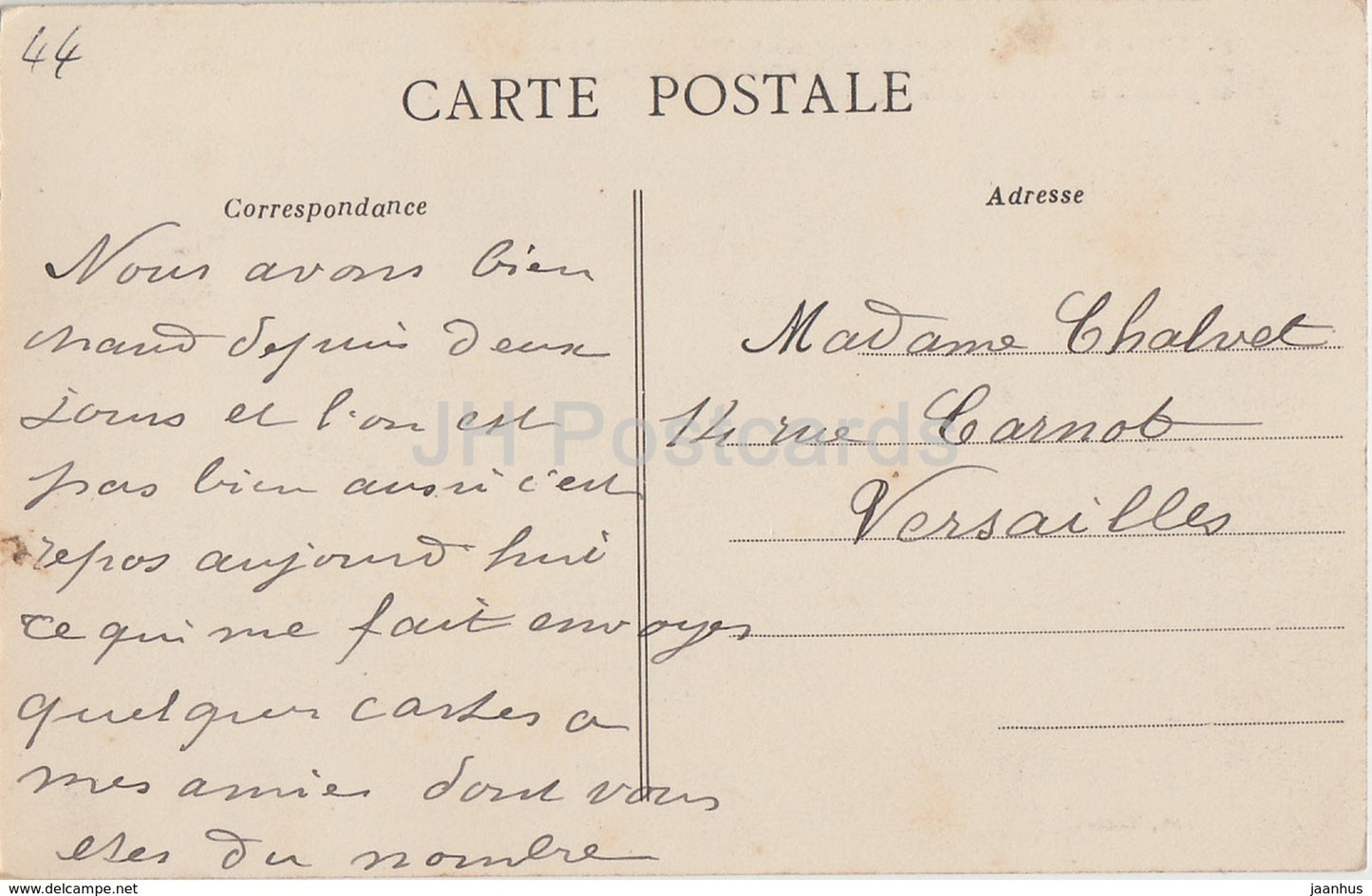 Château de Nantes - Le Petit Gouvernement - château - 11 - carte postale ancienne - 1913 - France - occasion
