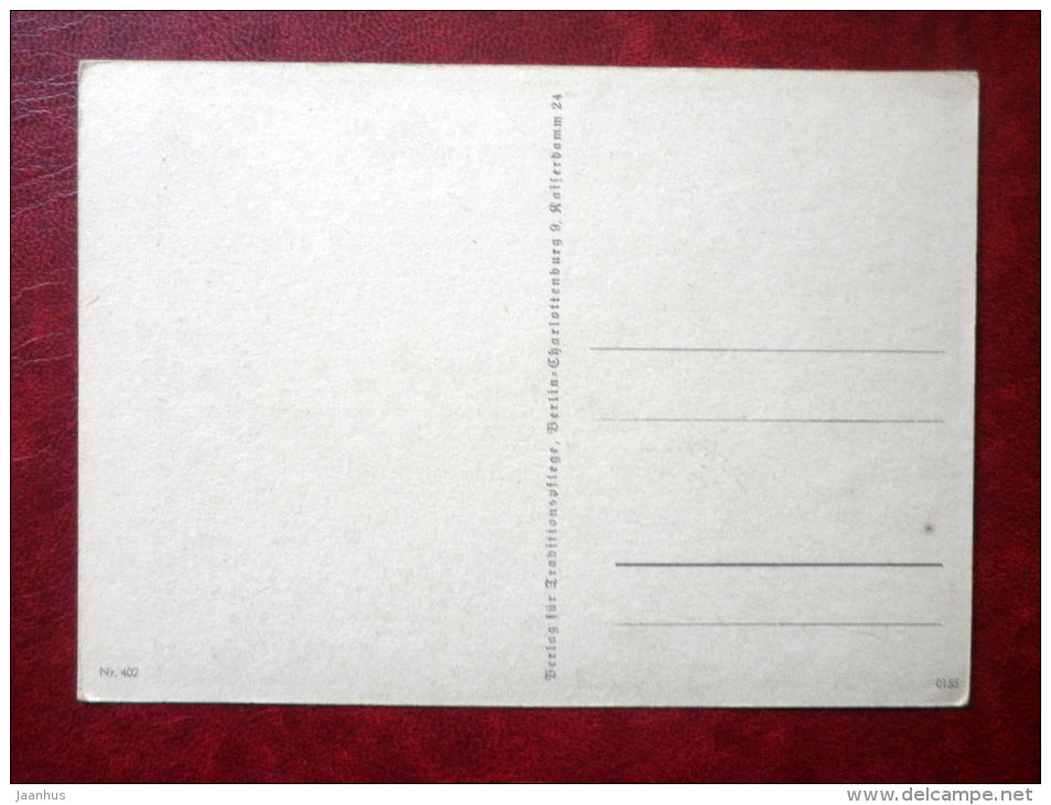 painting by H. Tillberg - river - german art - Berlin , Charlottenburg 9 - unused - JH Postcards