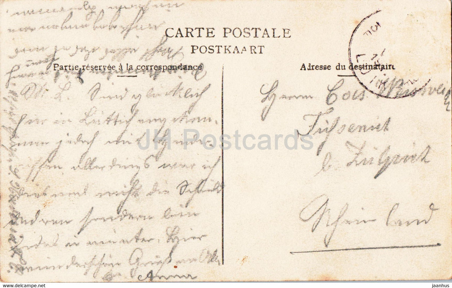 Liège - La Passerelle et la Poste - 9 - pont - carte postale ancienne - Belgique - occasion