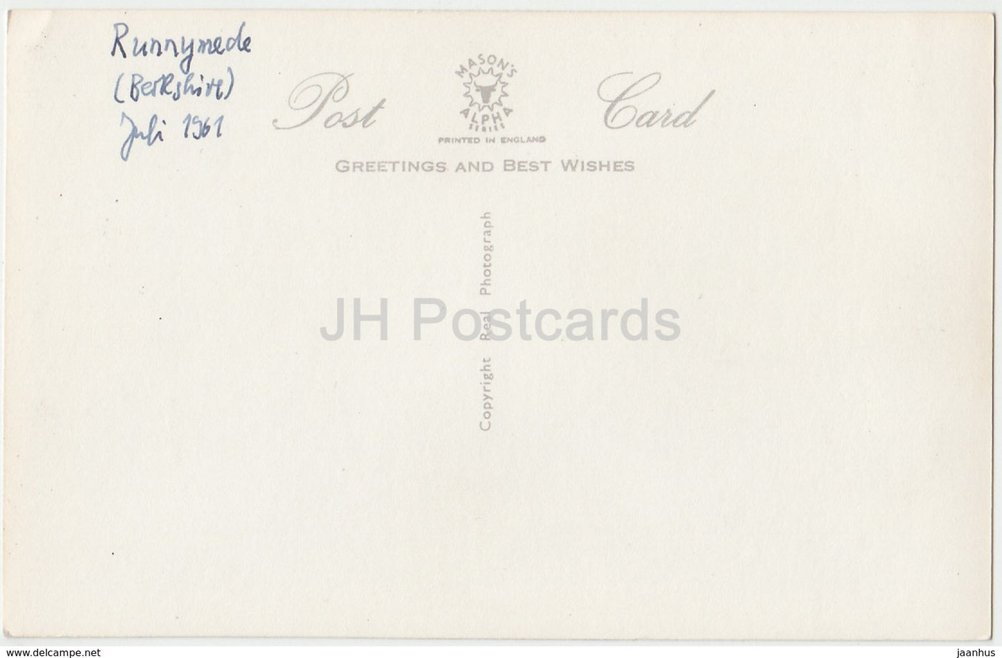 Runnymede - R.A.F. Memorial - RMR 1 - 1961 - United Kingdom - England - used