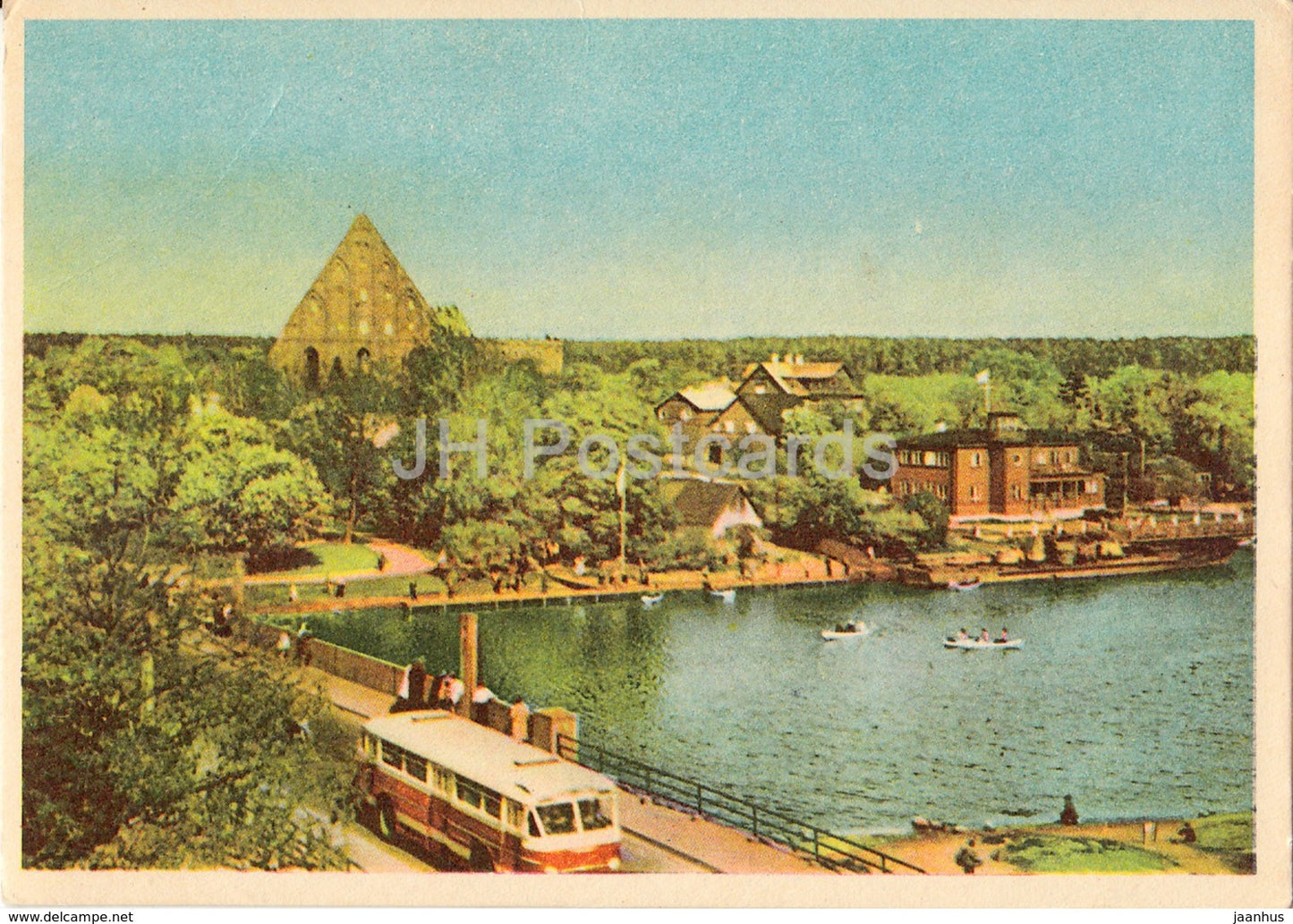 Tallinn - Pirita - bus - 1960 - Estonia USSR - unused - JH Postcards