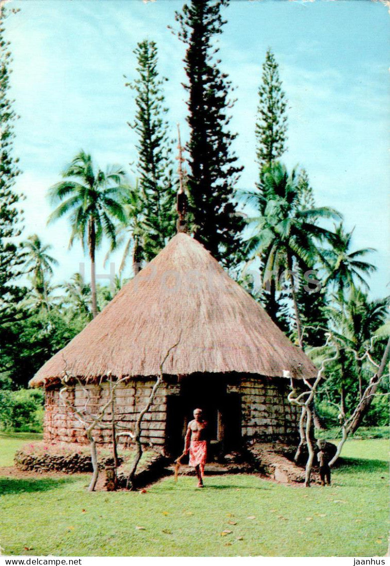 Poindimie - La Case du Centenaire - The Centenary Hut - 1967 - New Caledonia - France - used - JH Postcards