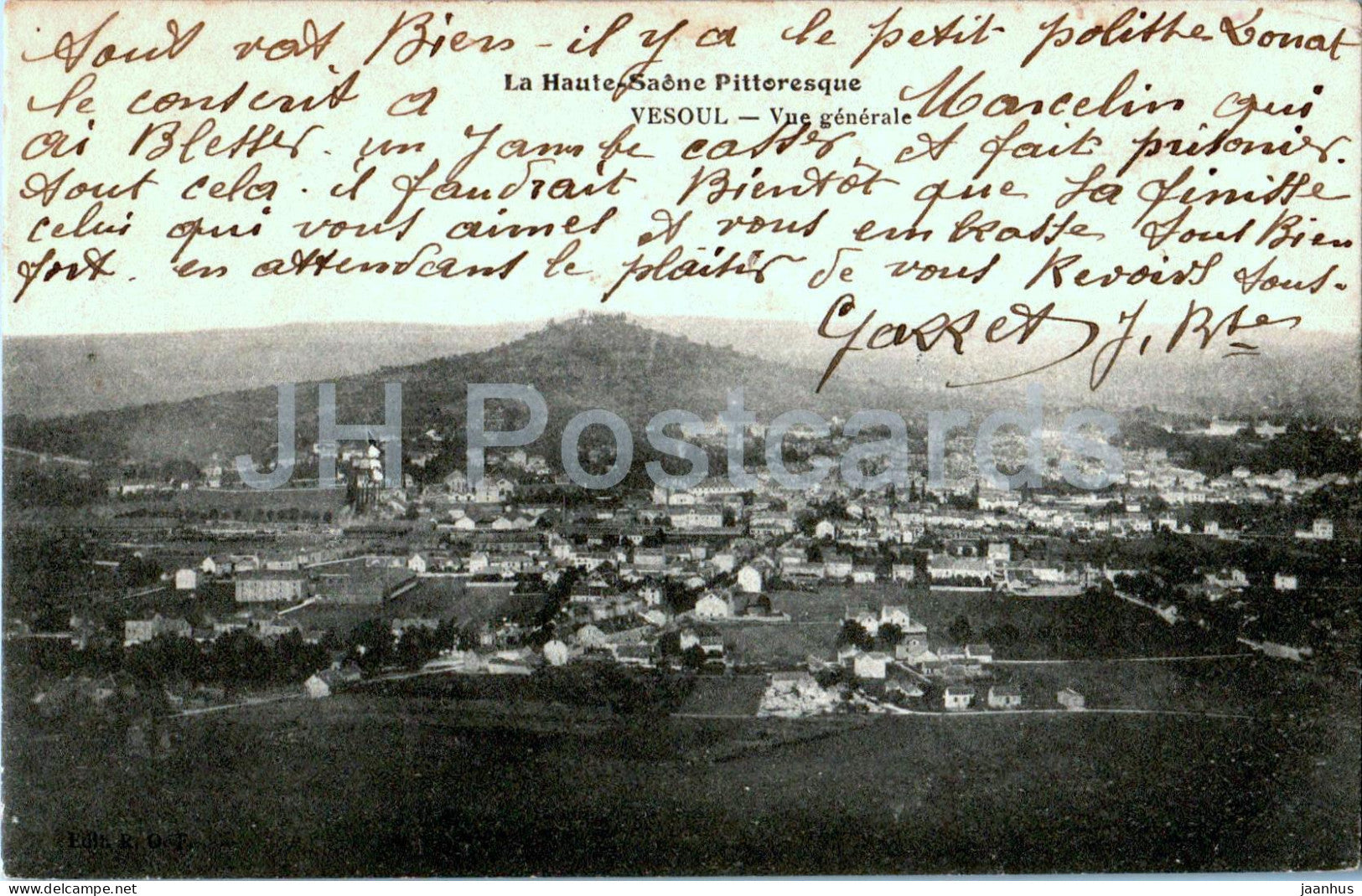 Vesoul - Vue Generale - La Haute Saone Pittoresque - old postcard - 1915 - France - used - JH Postcards