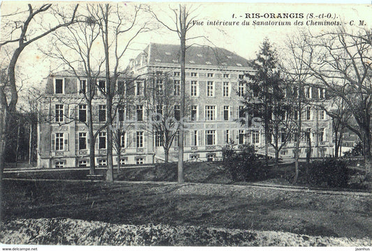 Ris Orangis - Vue interieure du Sanatorium des Cheminots - 1 - old postcard - 1926 - France - used - JH Postcards