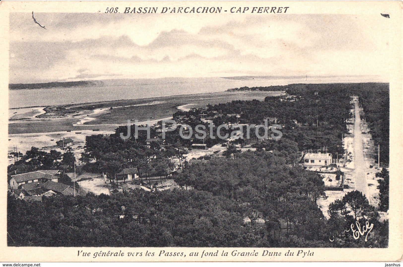 Bassin d'Arcachon - Cap Ferret - Vue Generale - 508 - old postcard - 1940 - France - used - JH Postcards