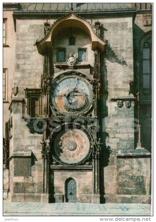 Astronomical Clock - Prague - Praha - Czechoslovakia - Czech - unused - JH Postcards