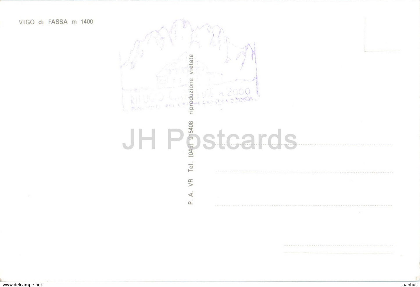 Vigo di Fassa 1400 m - 4 - Italie - inutilisé
