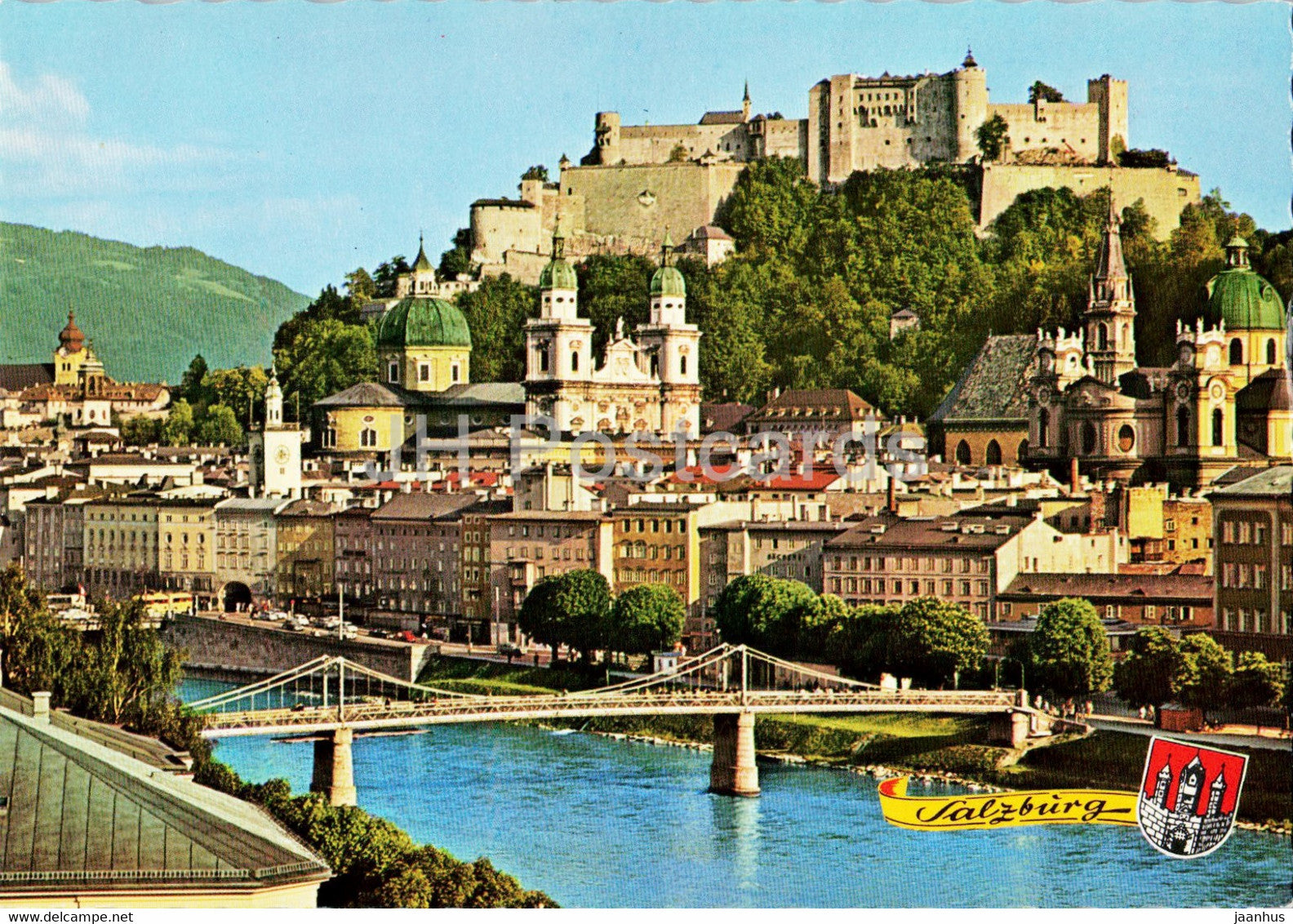 Salzburg und die Salzach - Austria - unused - JH Postcards
