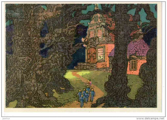 Tom Thumb - manor - Fairy Tale by Charles Perrault - 1976 - Russia USSR - unused - JH Postcards