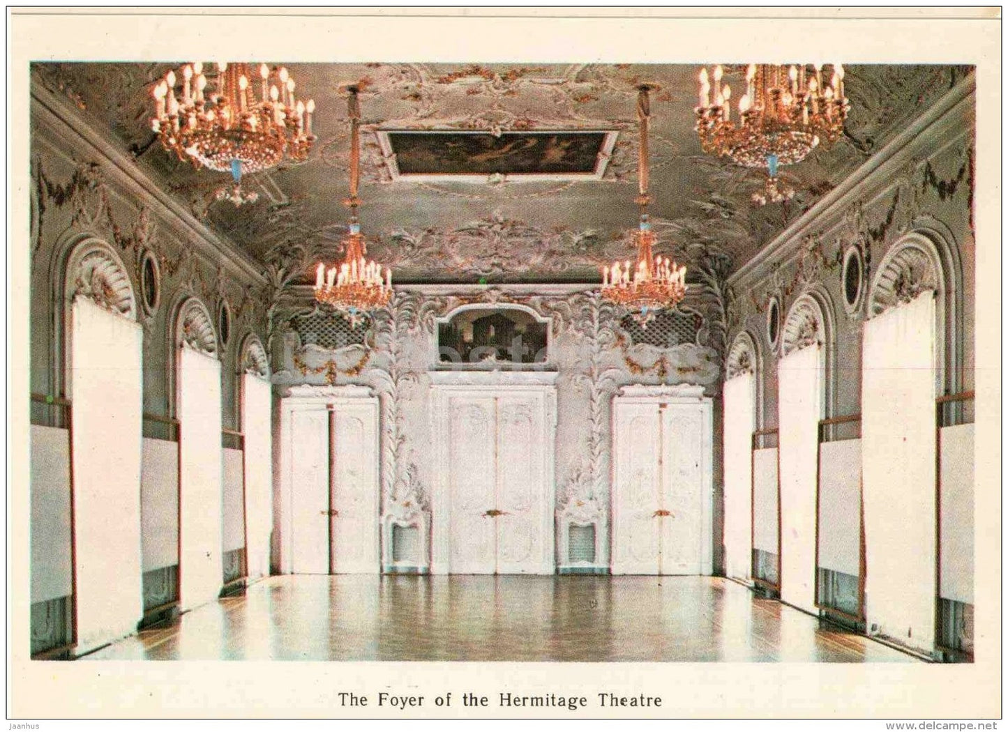 The Foyer of the Hermitage Theatre - Leningrad - St. Petersburg - 1979 - Russia USSR - unused - JH Postcards