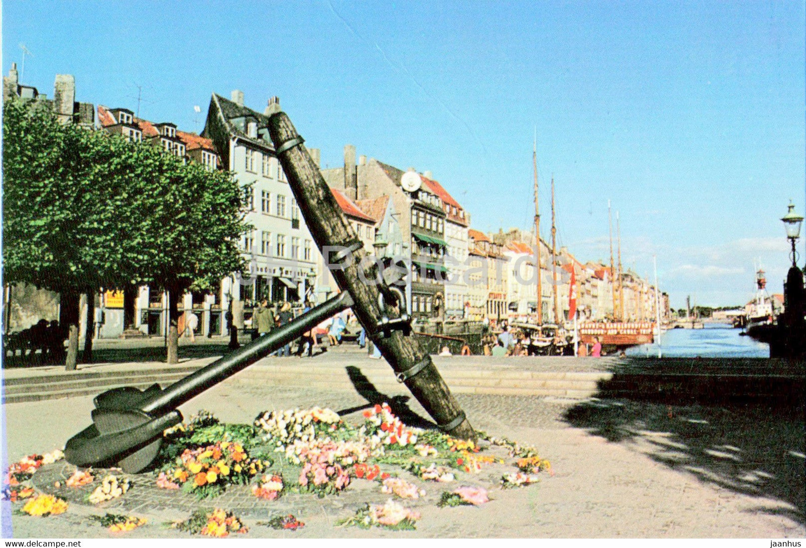 Copenhagen - Nyhavn - anchor - 1991 - Denmark - used - JH Postcards