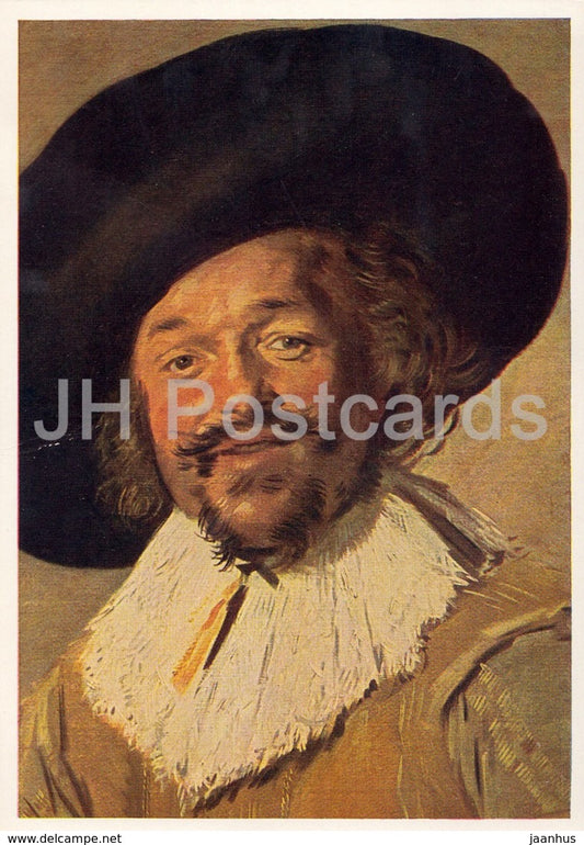 painting by Frans Hals - Der Frohliche Drinker - The Jolly Toper - Dutch art - Germany - unused - JH Postcards