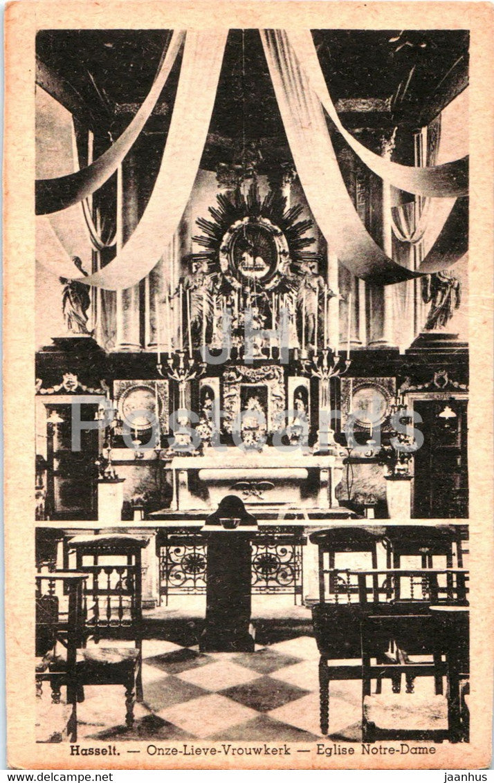 Hasselt - Onze Lieve Vrouwkerk - Eglise Notre Dame - cathedral - old postcard - Belgium - unused - JH Postcards
