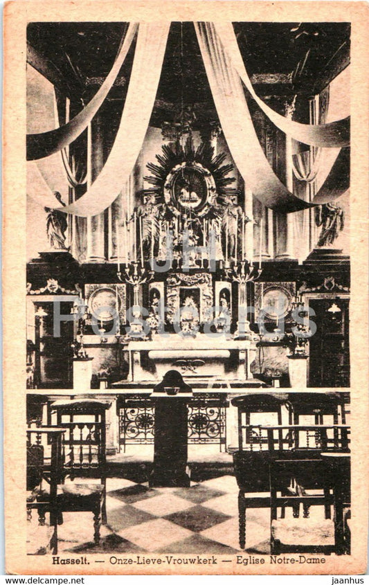 Hasselt - Onze Lieve Vrouwkerk - Eglise Notre Dame - cathedral - old postcard - Belgium - unused - JH Postcards