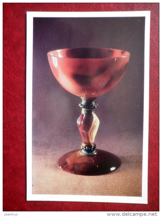 Cup , France , 16th century - Western European Jewelry - 1971 - Russia USSR - unused - JH Postcards