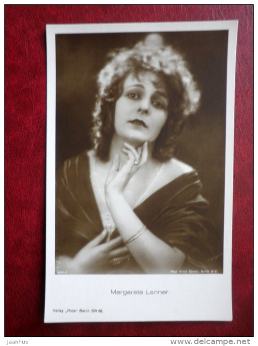 german movie actress - Margarete Lanner - cinema - 982/1 - old postcard - Germany - unused - JH Postcards