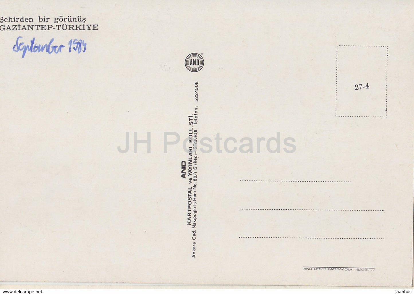 Gaziantep - City View - bus - 1984 - Turquie - occasion