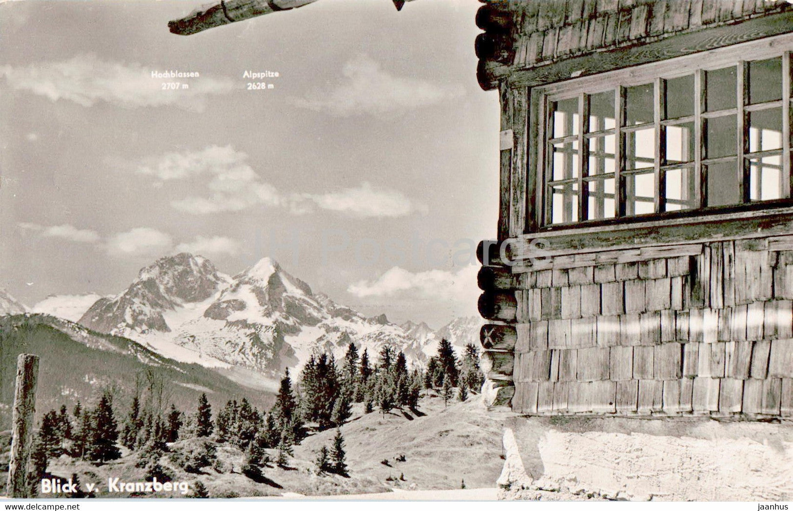 Blick v Kranzberg - old postcard - 1955 - Germany - used - JH Postcards