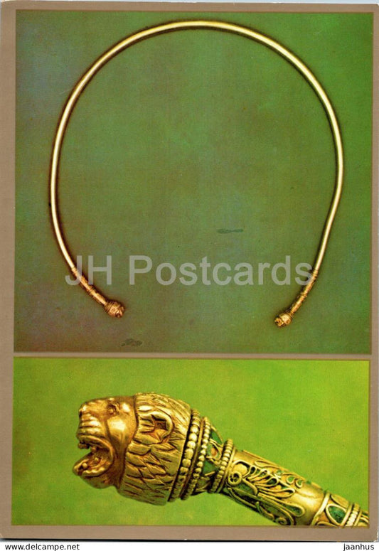 gold torque - Museum of Historic Treasures of Ukraine - 1979 - Ukraine USSR - unused