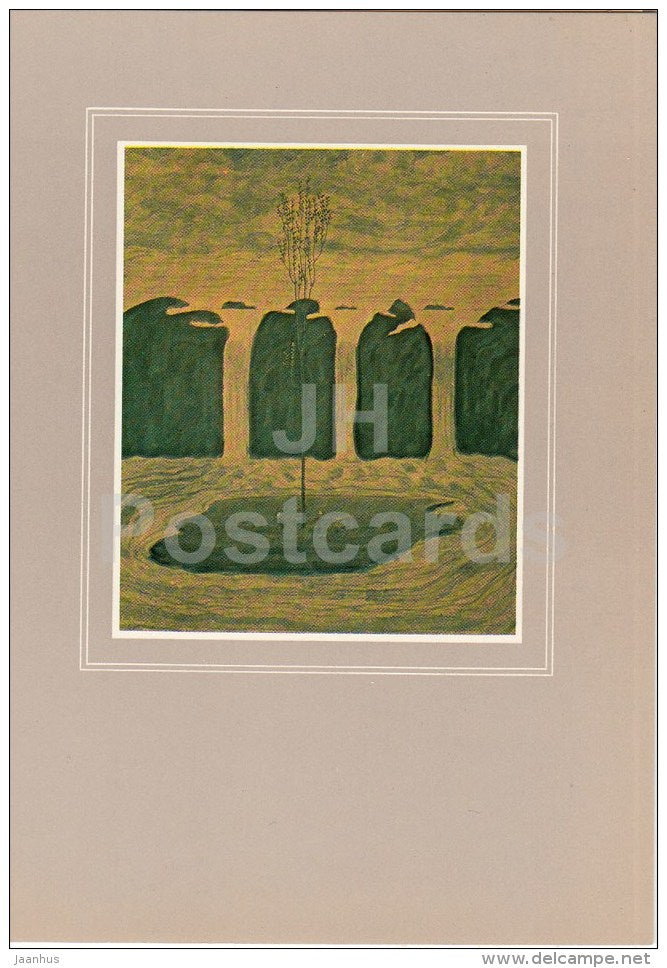 painting by M. Ciurlionis - Spring II , 1907-08 - Lithuanian Art - 1982 - Lithuania USSR - unused - JH Postcards