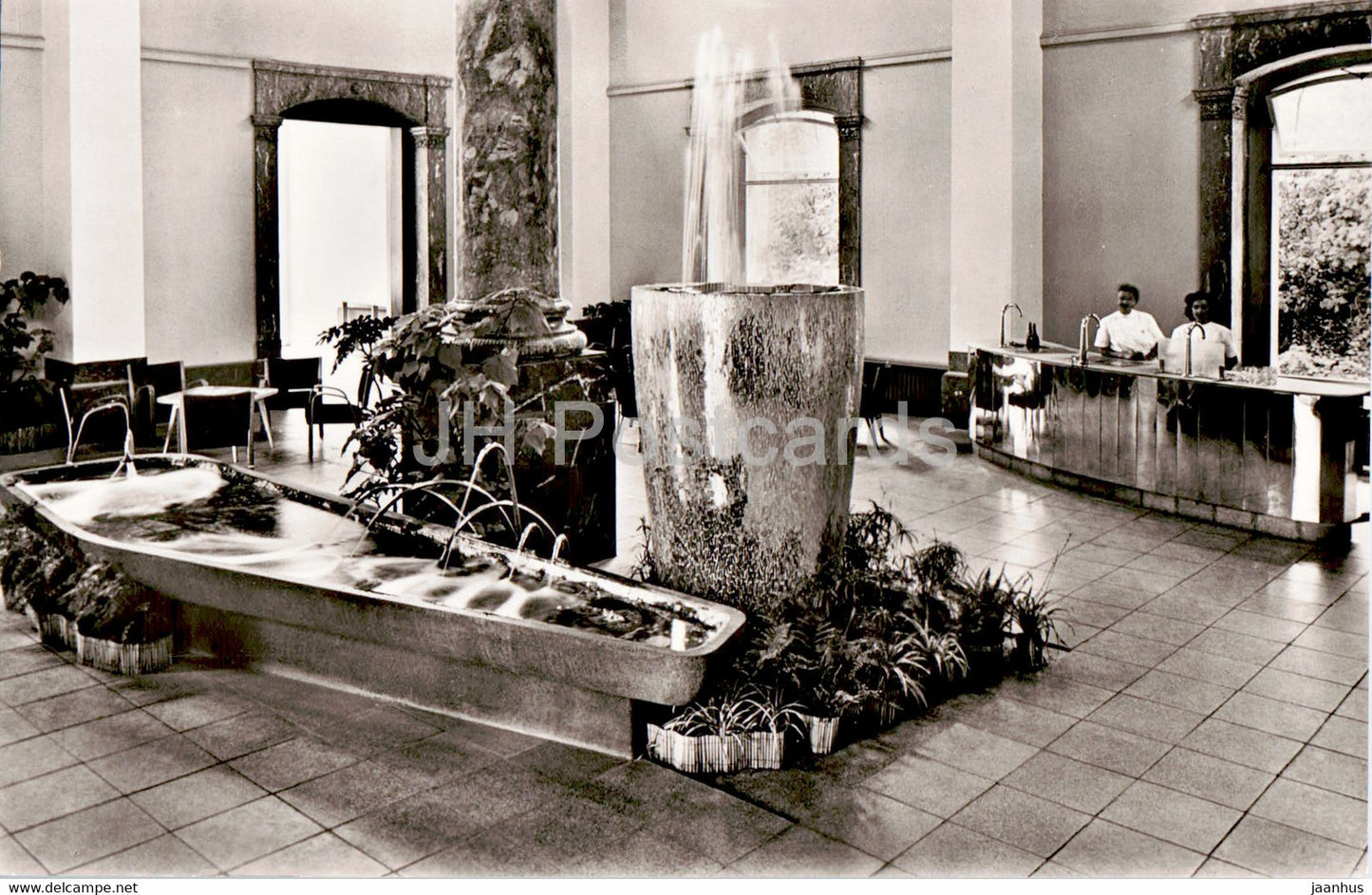 Trinkhalle - Baden Baden - old postcard - Germany - unused - JH Postcards