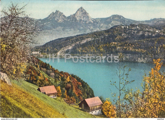 Seelisberg - Urnersee und Mythen - 2630 - Switzerland - unused - JH Postcards