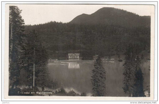 Hutel u. Pension Einsiedel am Walchensee , Oberbayern - 177 - Germany - old postcard - unused - JH Postcards