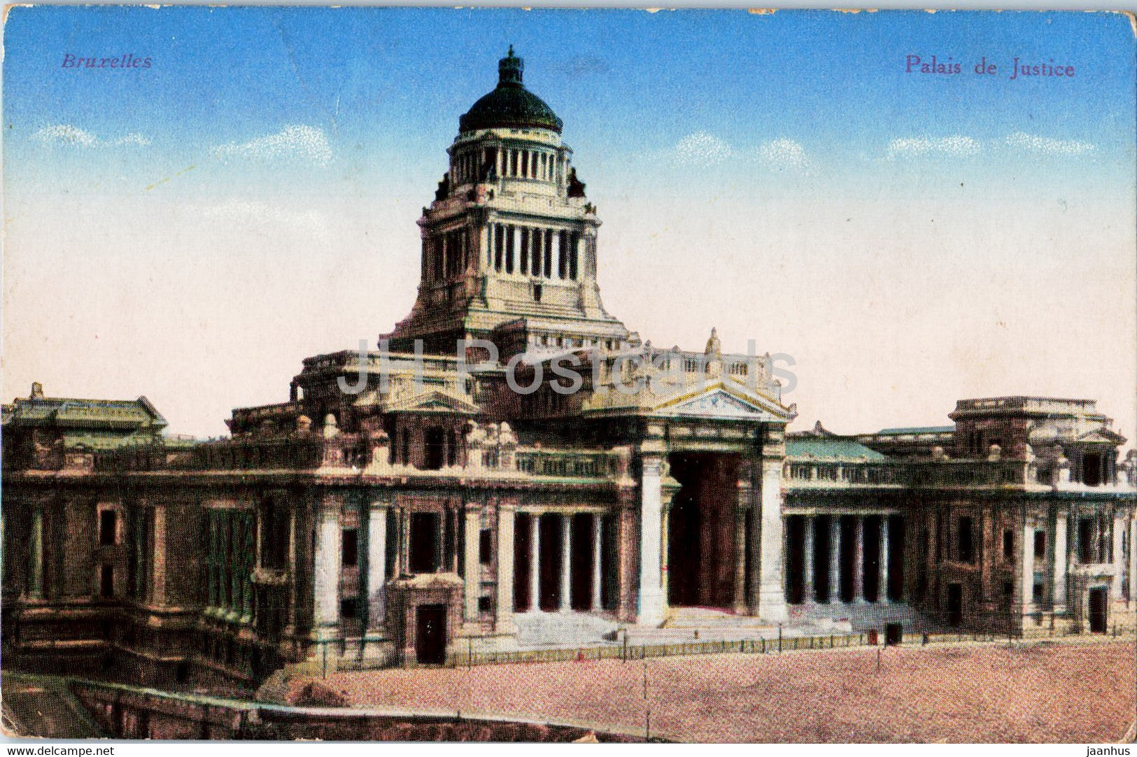 Bruxelles - Brussels - Palais de Justice - Justiz Palast - old postcard - 1916 - Belgium - used - JH Postcards