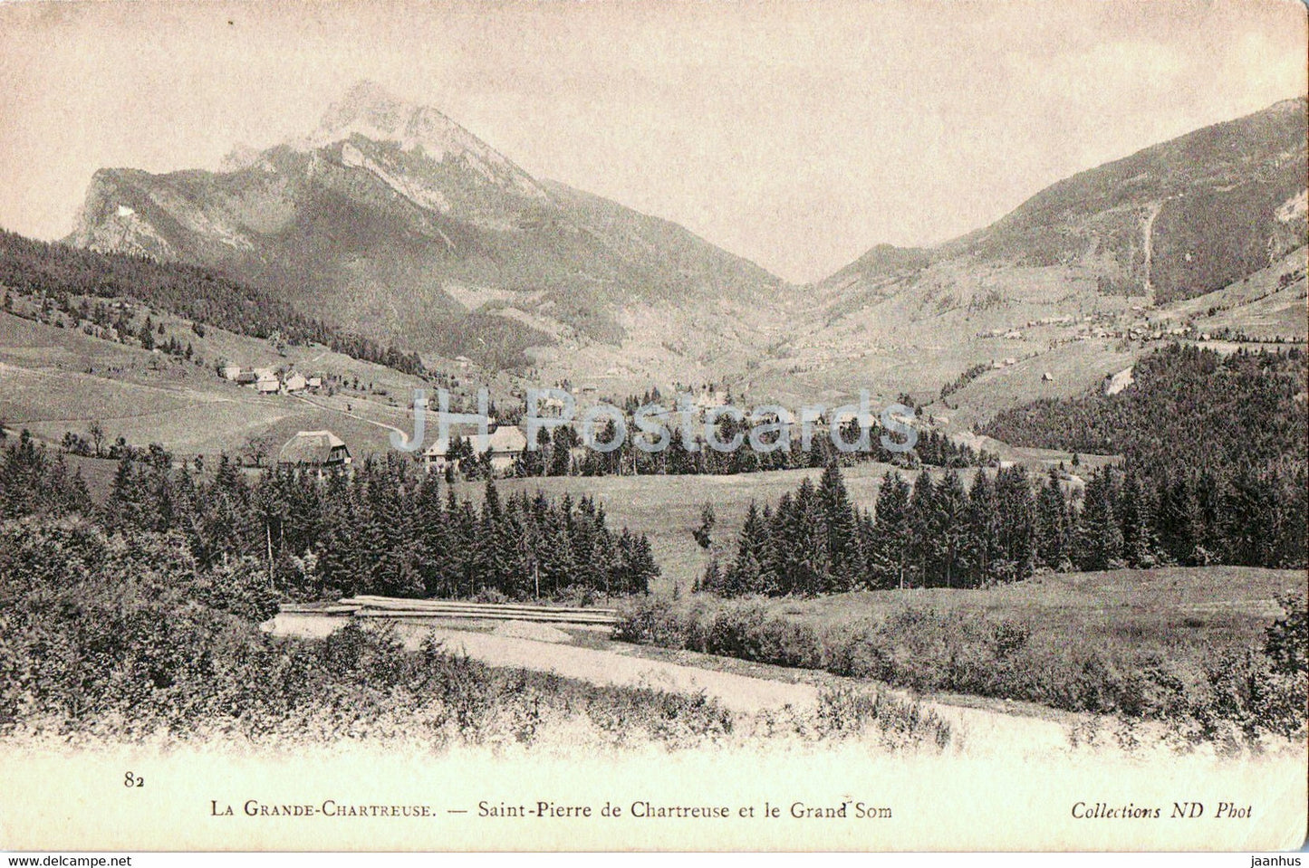 Le Grande Chartreuse - Saint Pierre de Chartreuse et le Grand Som - 82 - old postcard - France - unused - JH Postcards