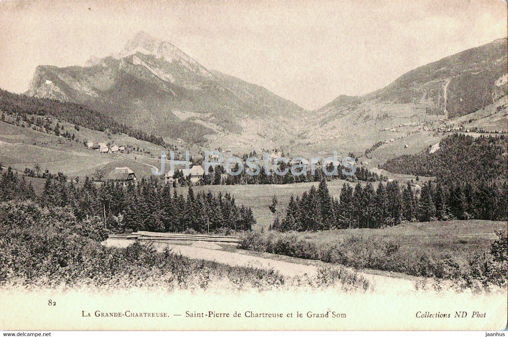 Le Grande Chartreuse - Saint Pierre de Chartreuse et le Grand Som - 82 - old postcard - France - unused - JH Postcards