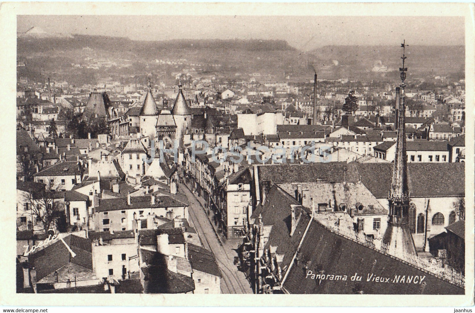 Panorama du Vieux Nancy - 68 - old postcard - France - unused - JH Postcards