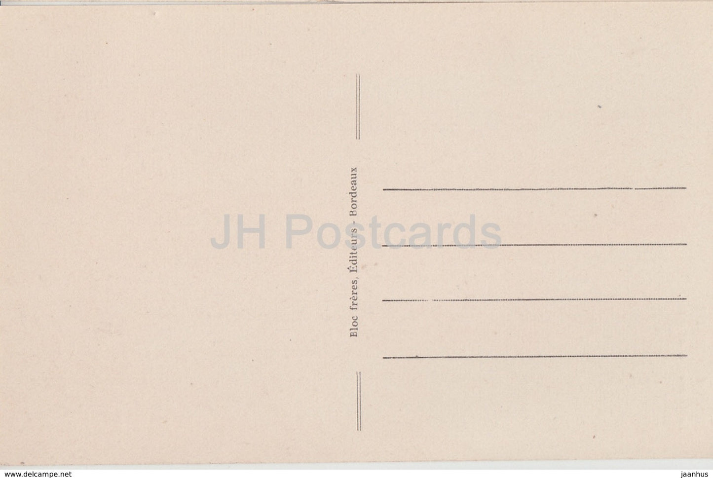 Bordeaux - La Grosse Cloche - A La Dame Blanche - 52 - old postcard - France - unused