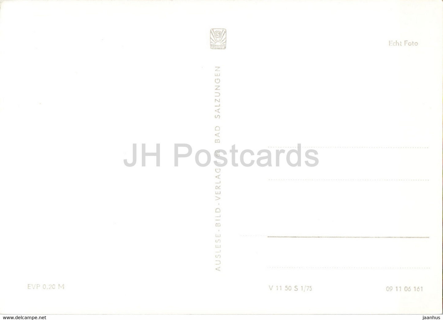 Schmalkalden - Thuringen - Am Altmarkt - Mohrengasse - Schloss Wilhelmsburg - Germany DDR - unused