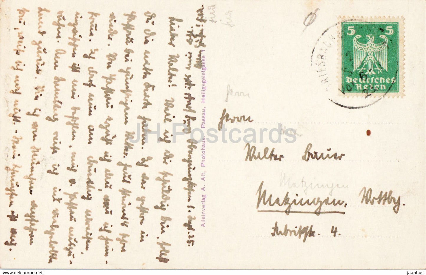 Passau - Ilzstadt - 10259 - old postcard - 1925 - Germany - used