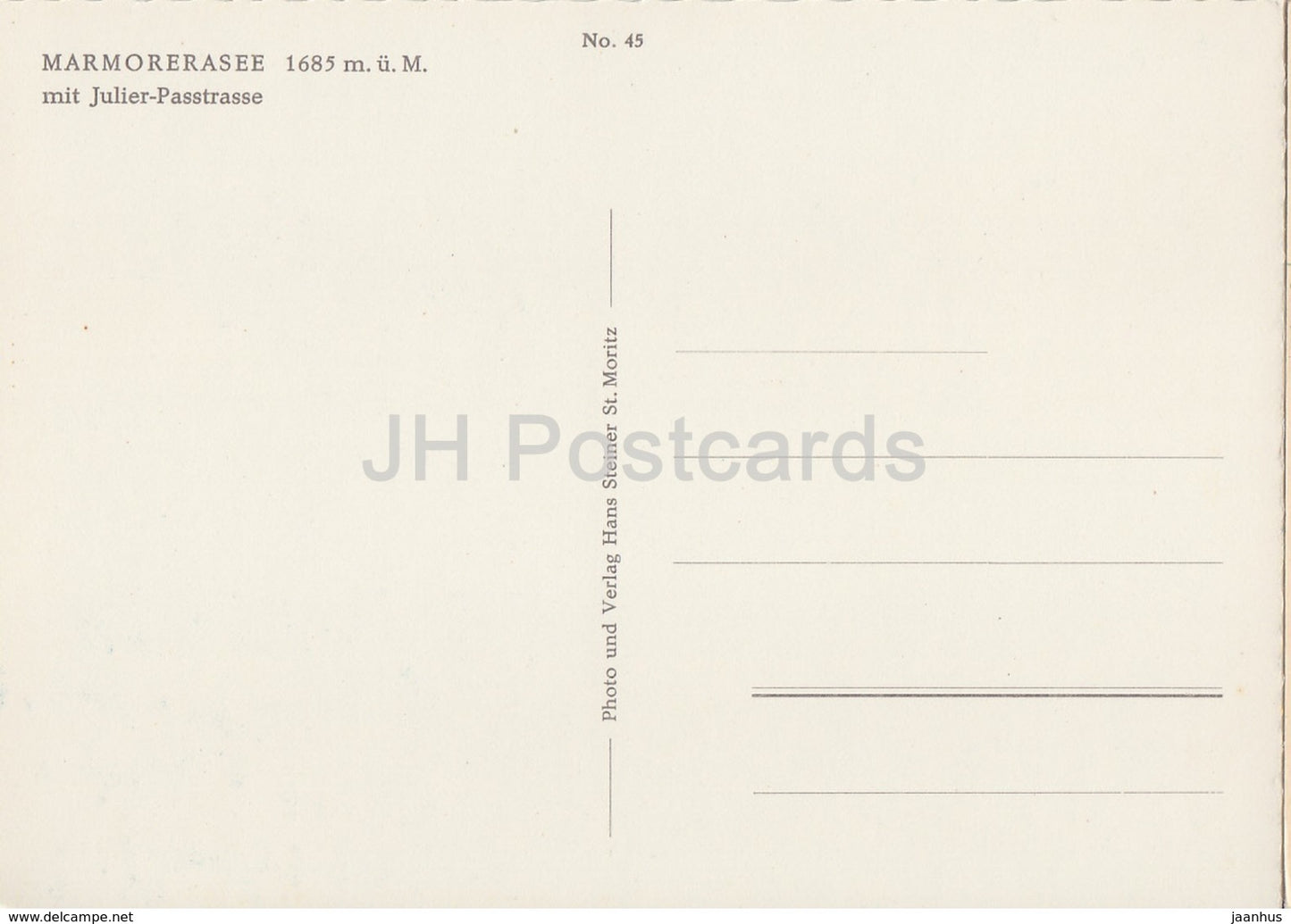 Marmorerasee am Julierpass - 45 - Switzerland - unused