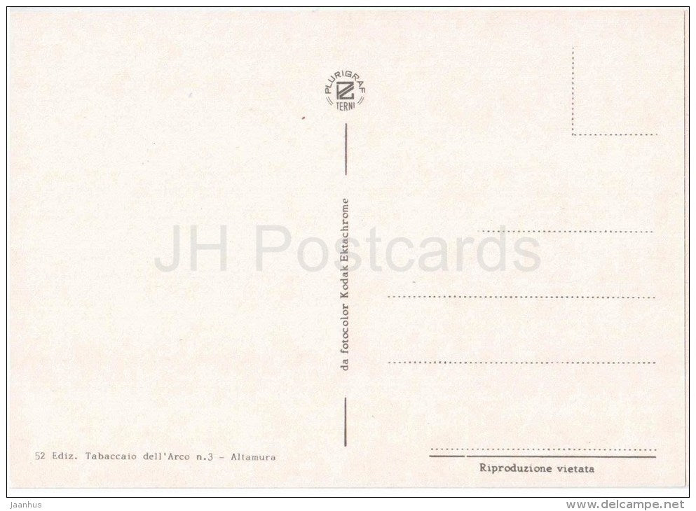 Saluti da Altamura - Altamura - Puglia - 52 - Italia - Italy - unused - JH Postcards