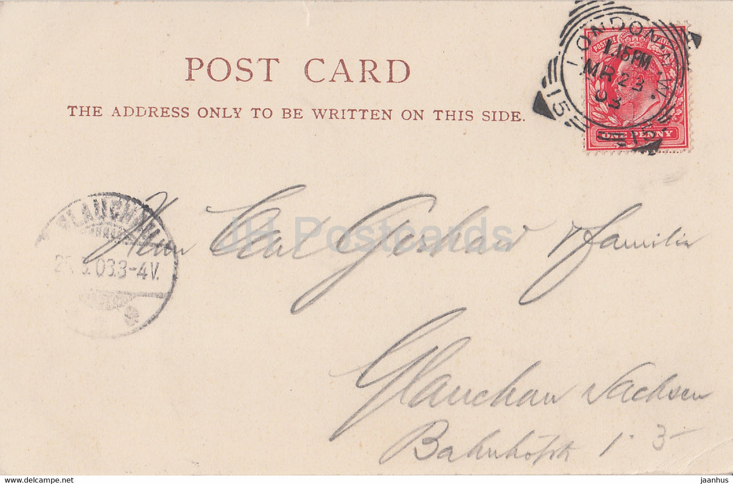 London - Imperial Institute - old postcard - 1903 - England - United Kingdom - used