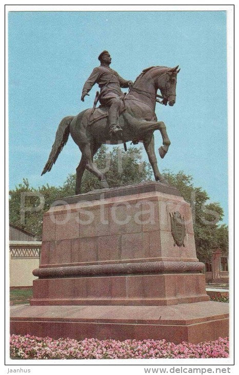 monument to general G. Kotovsky - Kishinev - horse - Chisinau - 1970 - Moldova USSR - unused - JH Postcards