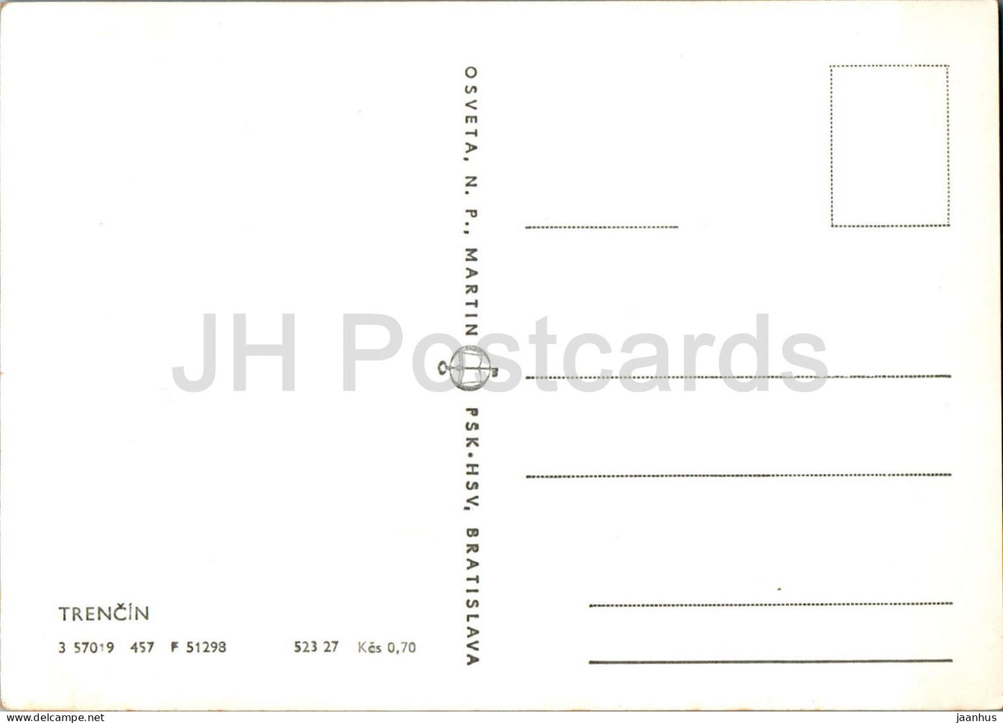 Trencin - vue générale - Slovaquie - Tchécoslovaquie - inutilisé