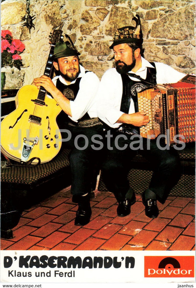 D' Kasermandln Klaus und Ferdl - band - music - Austria - unused - JH Postcards
