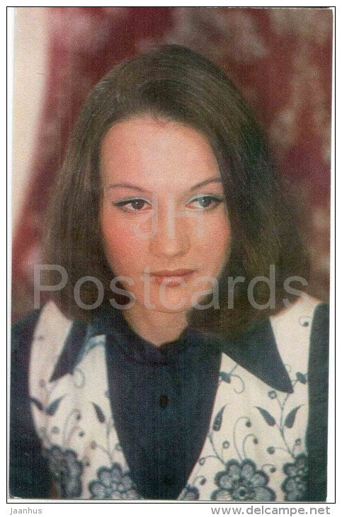 G. Yatskina - Soviet Russian Movie Actress - 1977 - Russia USSR - unused - JH Postcards