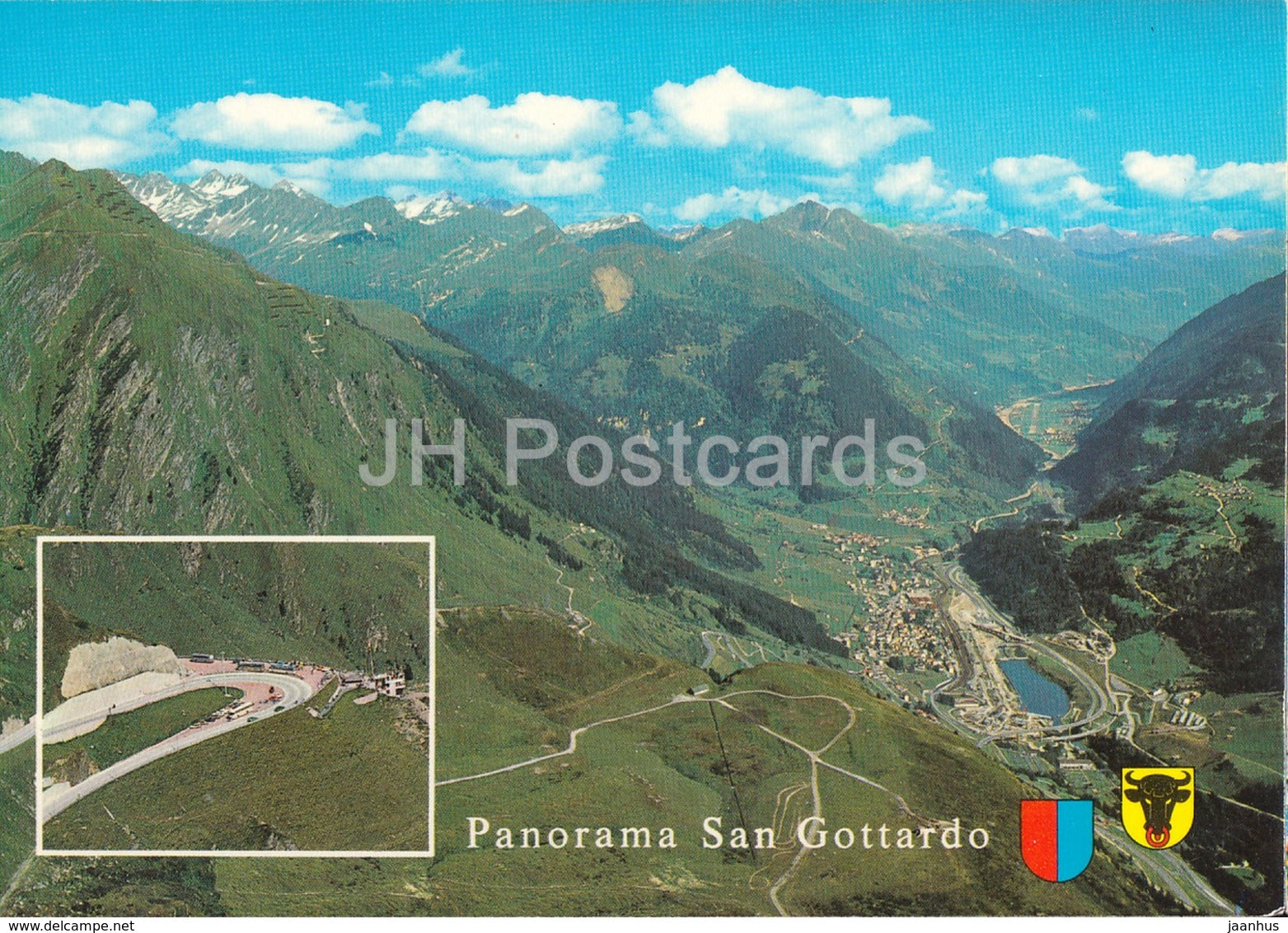 Panorama San Gottardo 2000 m - Switzerland - unused - JH Postcards