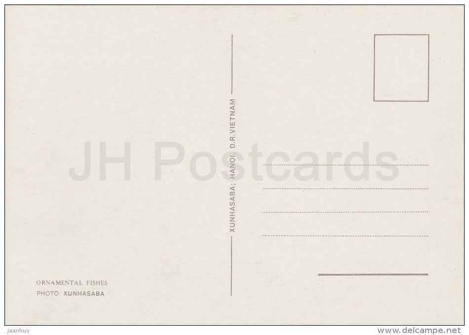 12 - Ornamental Fishes - old postcard - Vietnam - unused - JH Postcards